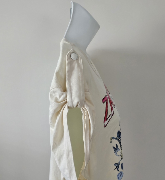 Zadig & Voltaire L'amour Est Declare Graphic Tee Size Large - Picture 9 of 12